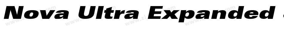 Nova Ultra Expanded SSi Extra Black Expanded字体转换